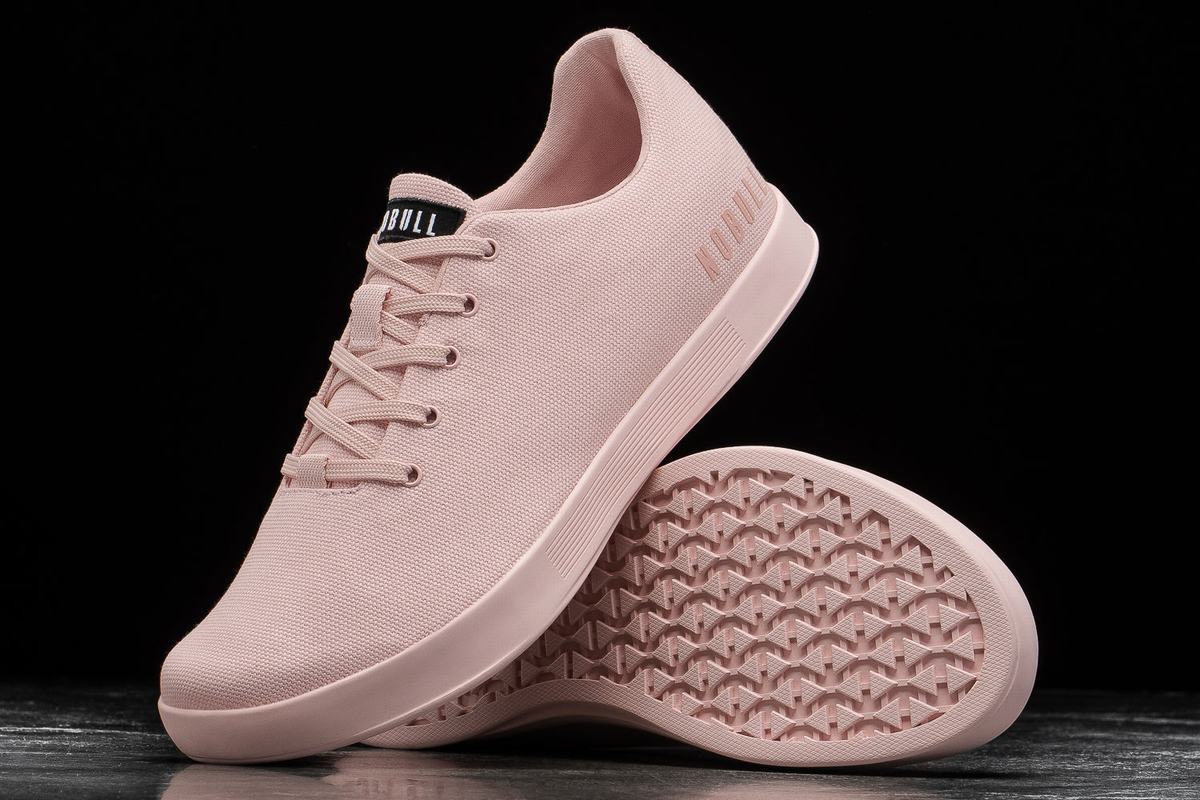 Nobull Canvas Men's Trainers Pink | Australia (IY4357)